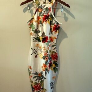 Privy Floral Cutout Midi Dress